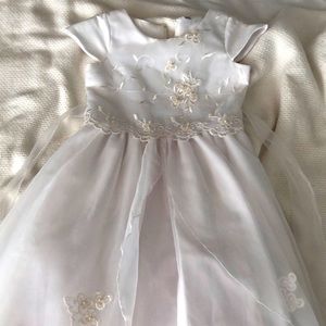 White Flower Girl Dress